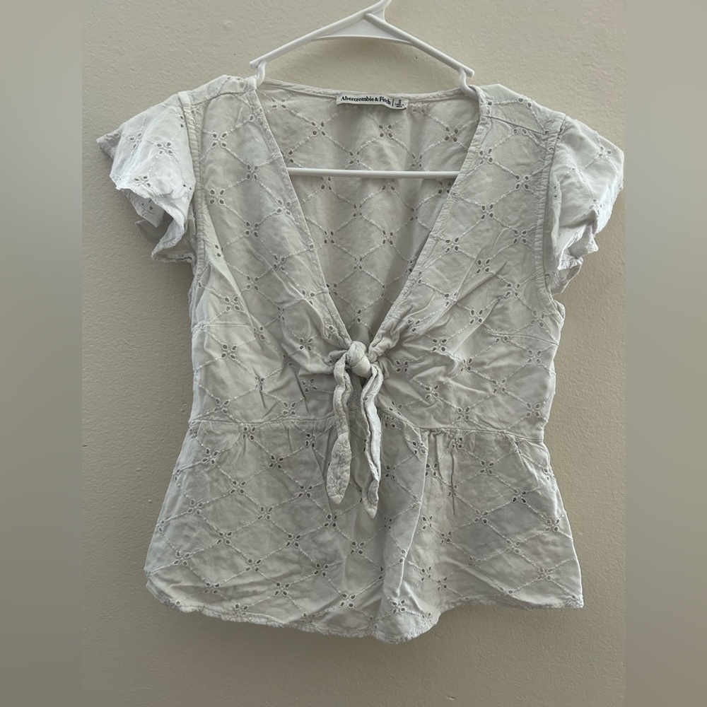 Abercrombie & Fitch White Blouse